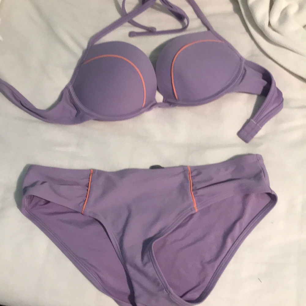 Purple push up  bikini